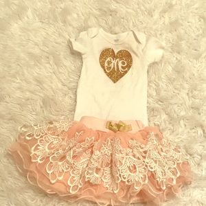 Etsy custom 1 yr old baby girl tutu set